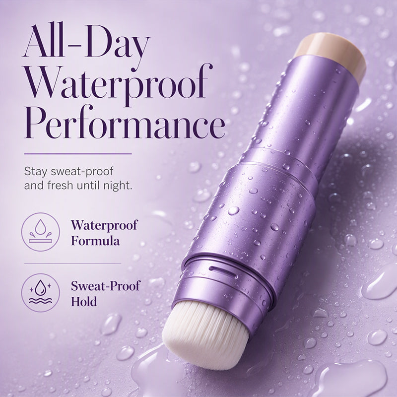 💄 LIMITED‑TIME 50% OFF! ✨ 2-in-1 Color Changing Foundation Stick with Brush – Self-Adjusting Full Coverage Concealer 🪄