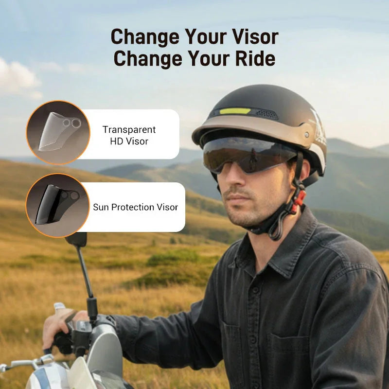 🛡️Breathable Lightweight Crash-Resistant Motorcycle Helmet