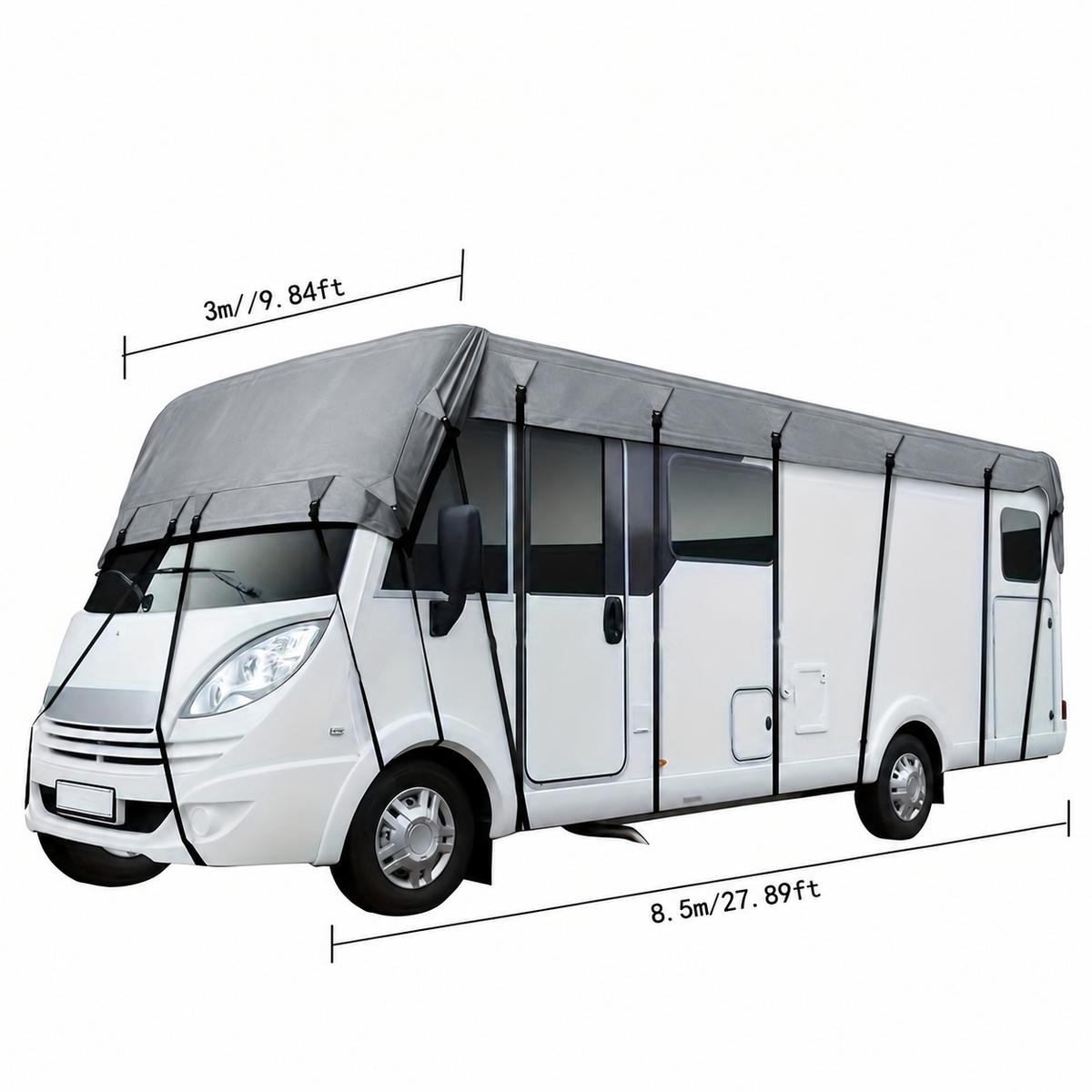 🎃Halloween Deal 50% OFF!🚐Caravan & Motorhome Roof Cover – 210D Oxford with Secure Adjustable Straps
