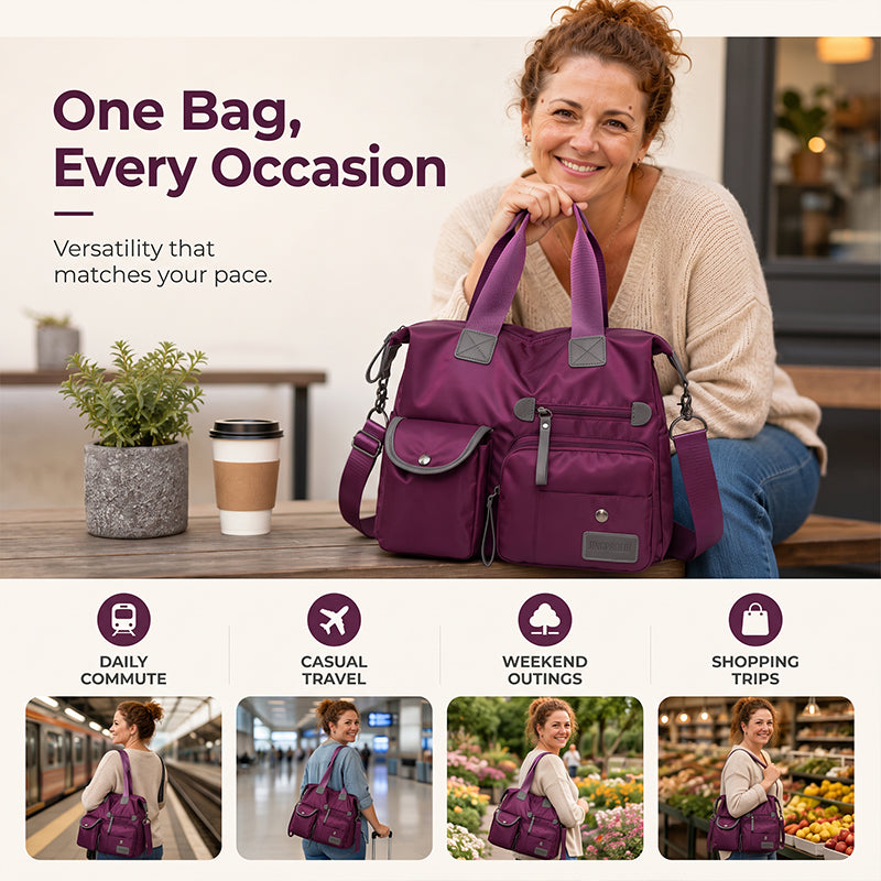 👜 LIMITED-TIME 50% OFF! 💐 Large Capacity Waterproof Tote Bag for Women