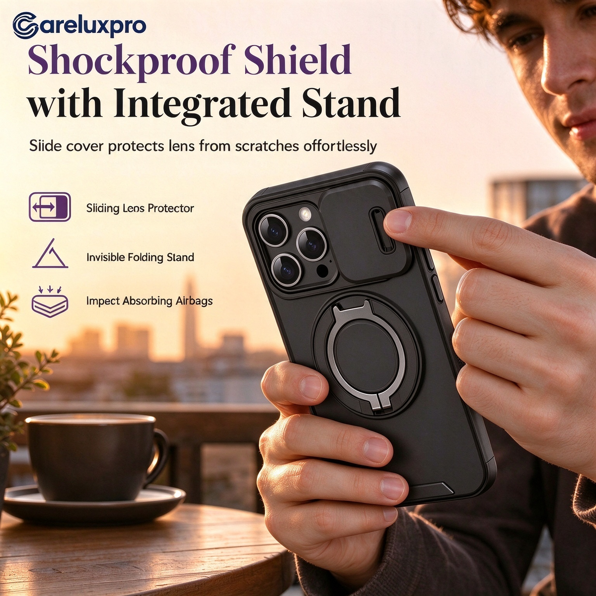 📱 50% OFF! ✨ Heavy-Duty Armor Shockproof Phone Case – Patented Sliding Camera Shield, Built-In Foldable Kickstand, Dual-Layer 10FT Drop Protection & Non-Slip Tire-Tread Grip – 6 Colors 🛡️