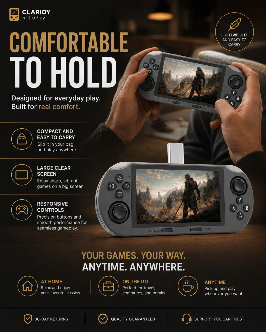 🔥Final Day Promotion-SF3000 Portable Handheld HD Gaming Console Set