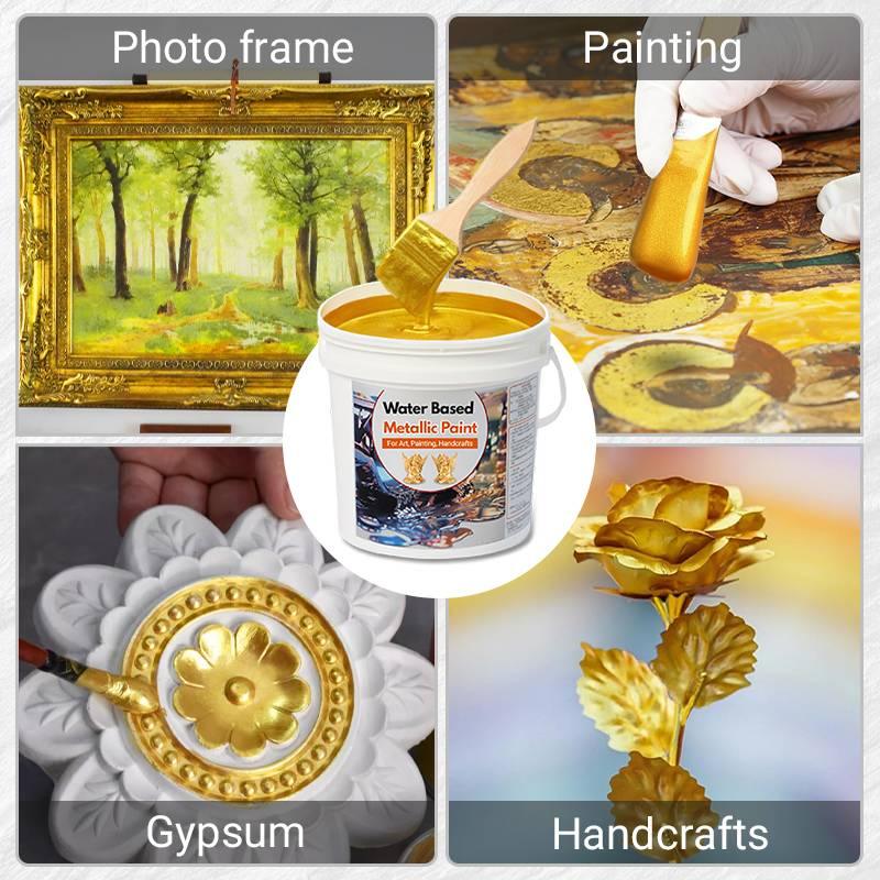 🔥HOT SALE 50% OFF🔥Water Based Gold Leaf Paint For Art, Painting, Handcrafts - clarioy