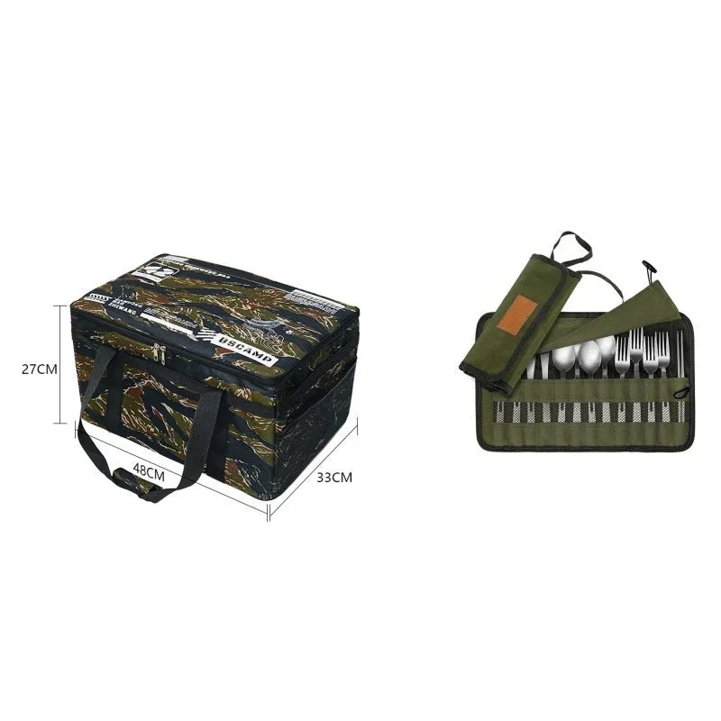 🔥Large Capacity Outdoor Folding Storage Bag Waterproof Portable Camping & Picnic Organizer