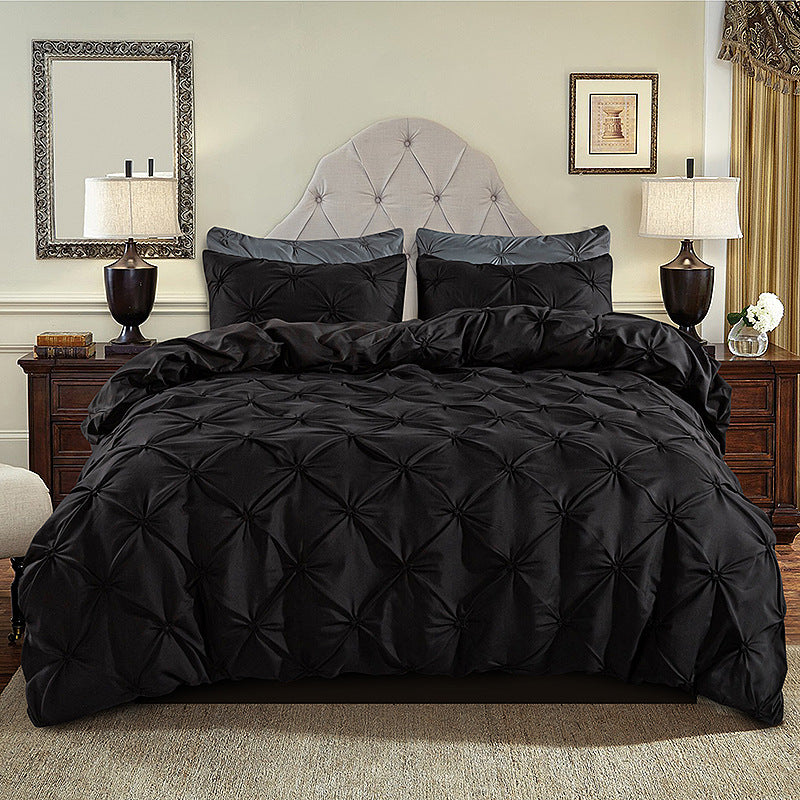 💗Last day of sale – 50% off⚡Bedsure Soft Pintuck Duvet Set