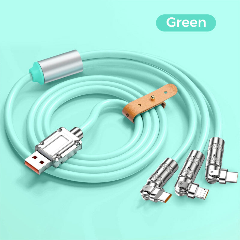 ⌛limited-time 50% off🔥120W 3 in 1 Rotating Elbow Fast Charging Data Cable⚡