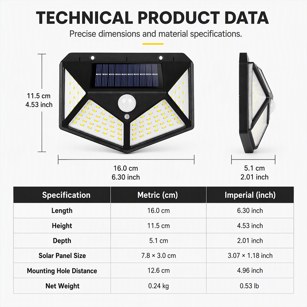 🏠🛡️ IP65 Waterproof & Motion-Activated — Perfect for Gardens, Walls & Pathways 💪
