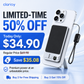 🔋 LIMITED-TIME 50% OFF! ✨ 3-in-1 Magnetic Portable Charger – Wireless, Built-in Stand, Slim 🍃