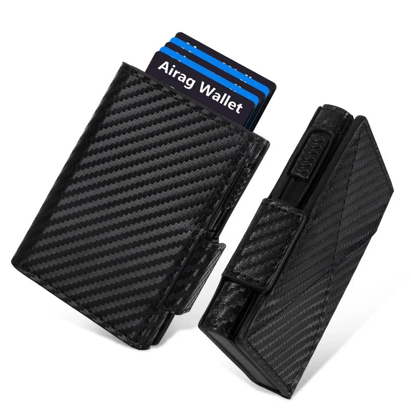 👜 Exclusive discount -49%! 🔒 Slim men's wallet - perfect for commuters and travelers ✈️ | RFID, AirTag and popup ✨