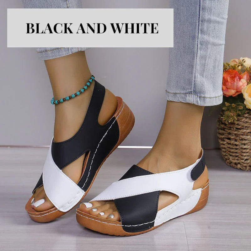 ⏰🔥LIMITED TIME 50% OFF!🔥50K+ SOLD!Ultra-Comfortable Orthopaedic Sandals with Slanted Heel