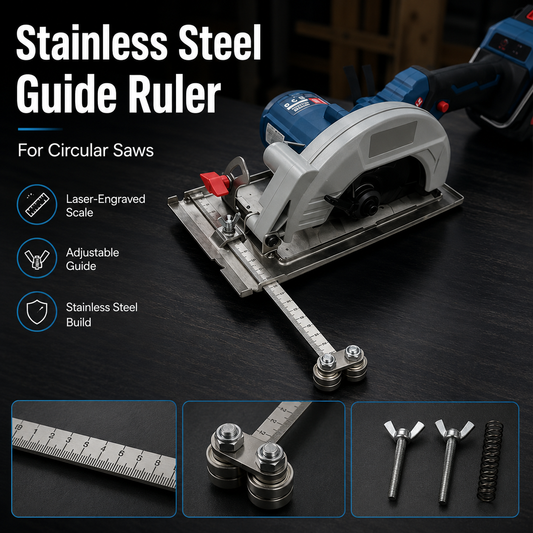 🔥2026 New Upgrade ＆ Hot Sale ＆ 50％ Off🔥Stainless Steel Guide Ruler for Circular Saw