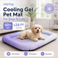 🐶🐱❄️Cooling Gel Mat for Pets Summer Heat Relief Pad Breathable Non-Toxic Cool Sleeping Mat for Dogs Cats