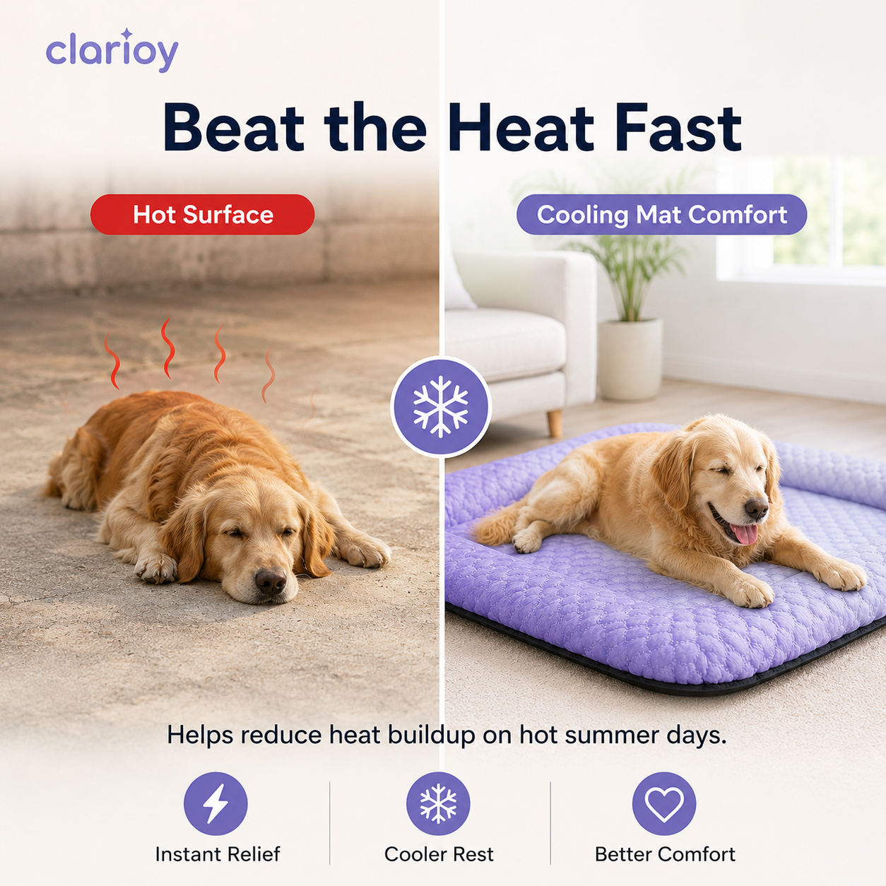 🐶🐱❄️Cooling Gel Mat for Pets Summer Heat Relief Pad Breathable Non-Toxic Cool Sleeping Mat for Dogs Cats