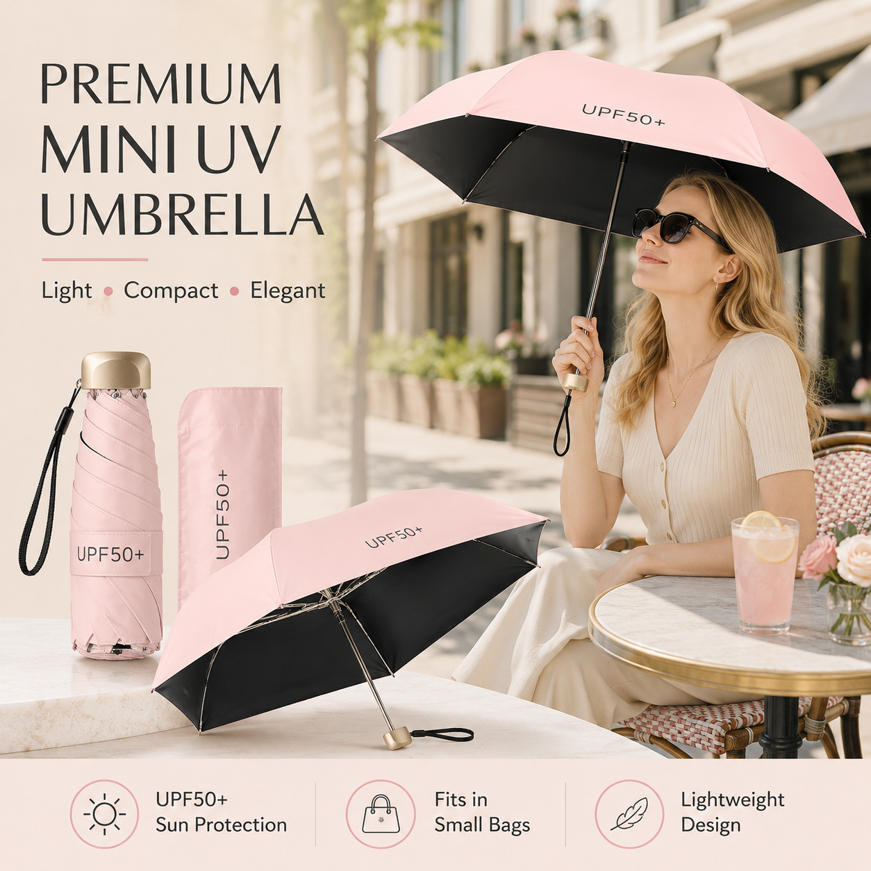 Dual-Purpose Portable Capsule Umbrella