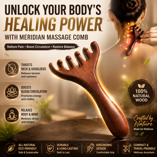 🔥BUY 1 GET 1 FREE & Only $9.99!💥✨Six-claw Meridian Massage Comb🌿💆‍♀️