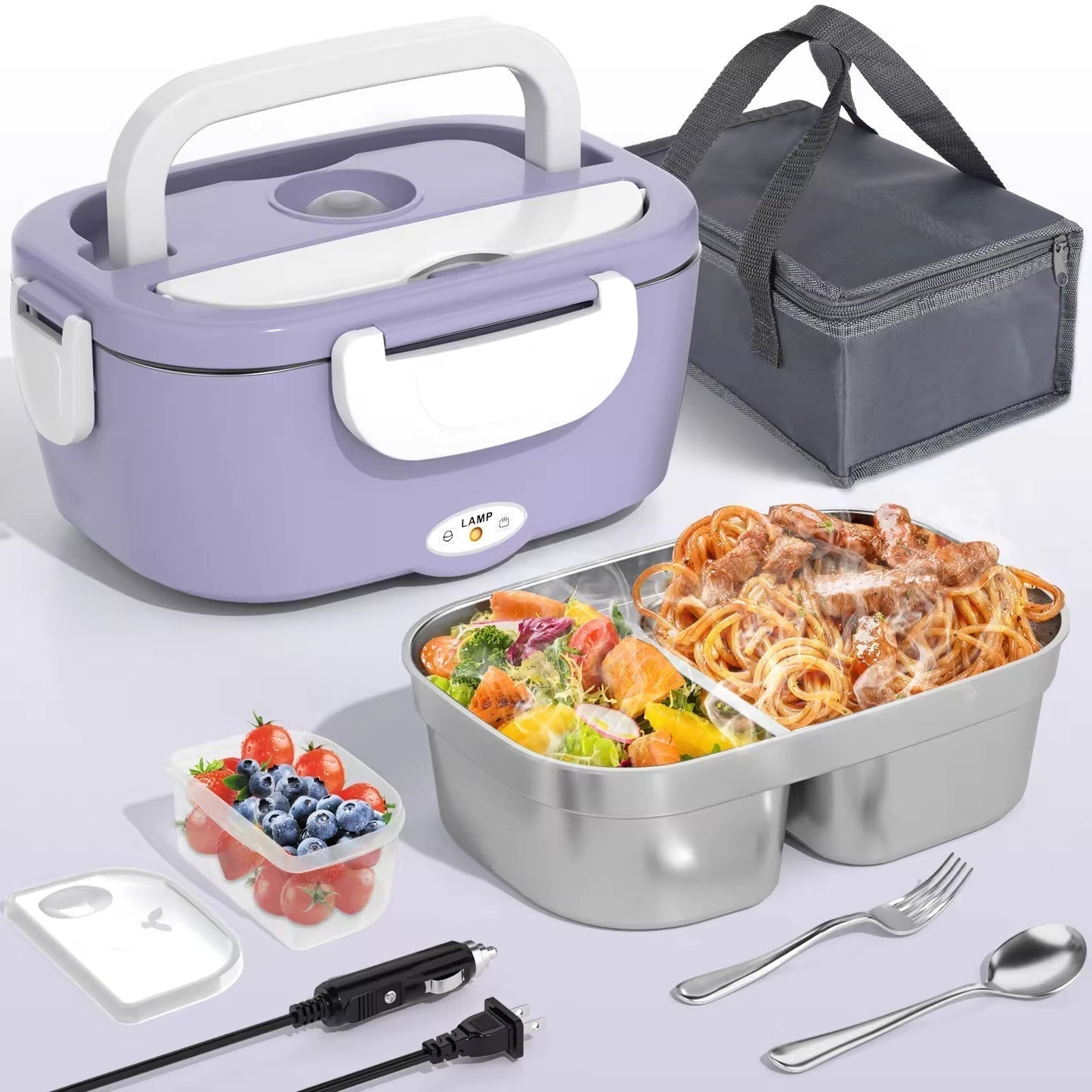 🔥 50% off today! 🍱Portable Food Warmer✨ Compact long-lasting heat, dual use for car & home to keep meals warm.
