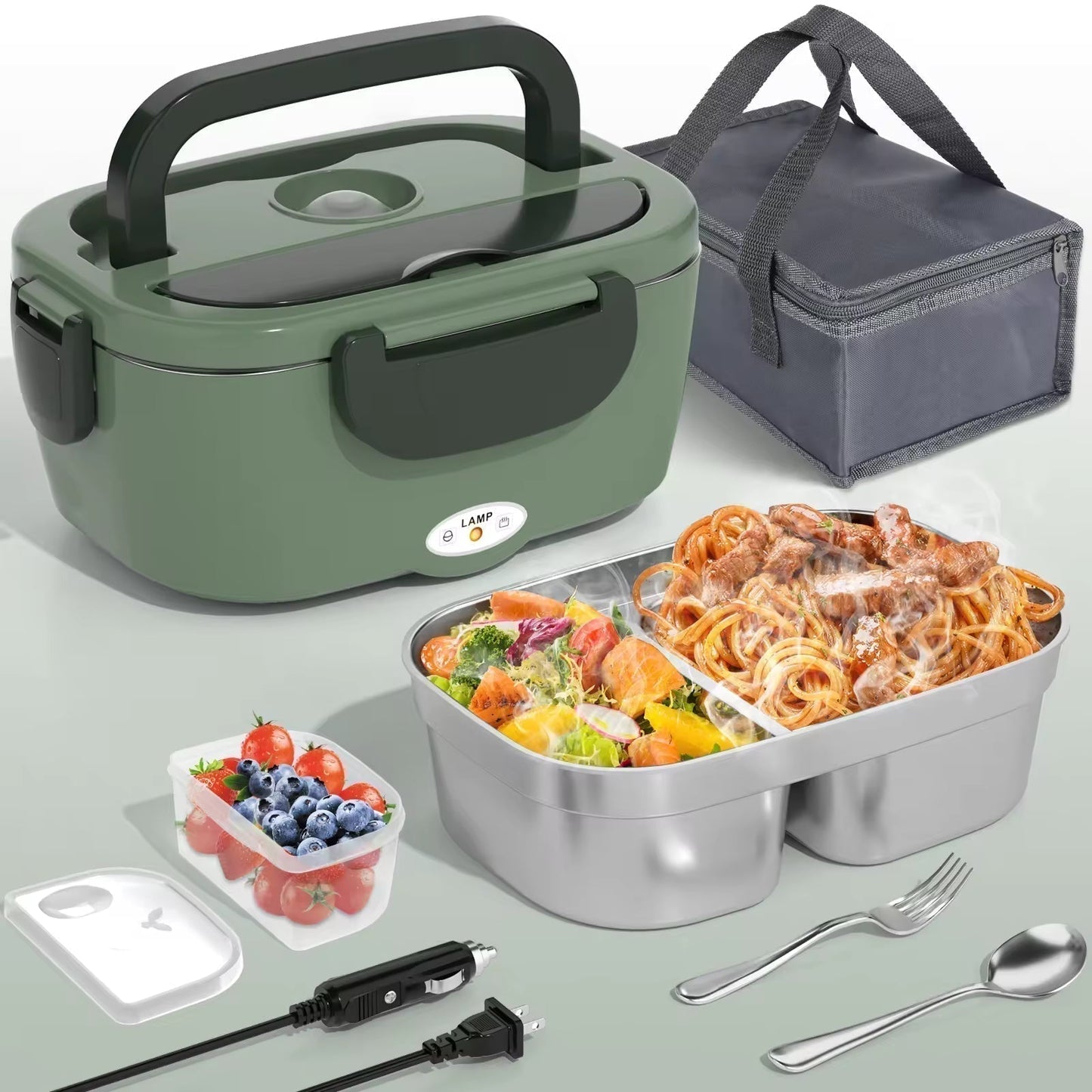 🔥 50% off today! 🍱Portable Food Warmer✨ Compact long-lasting heat, dual use for car & home to keep meals warm.