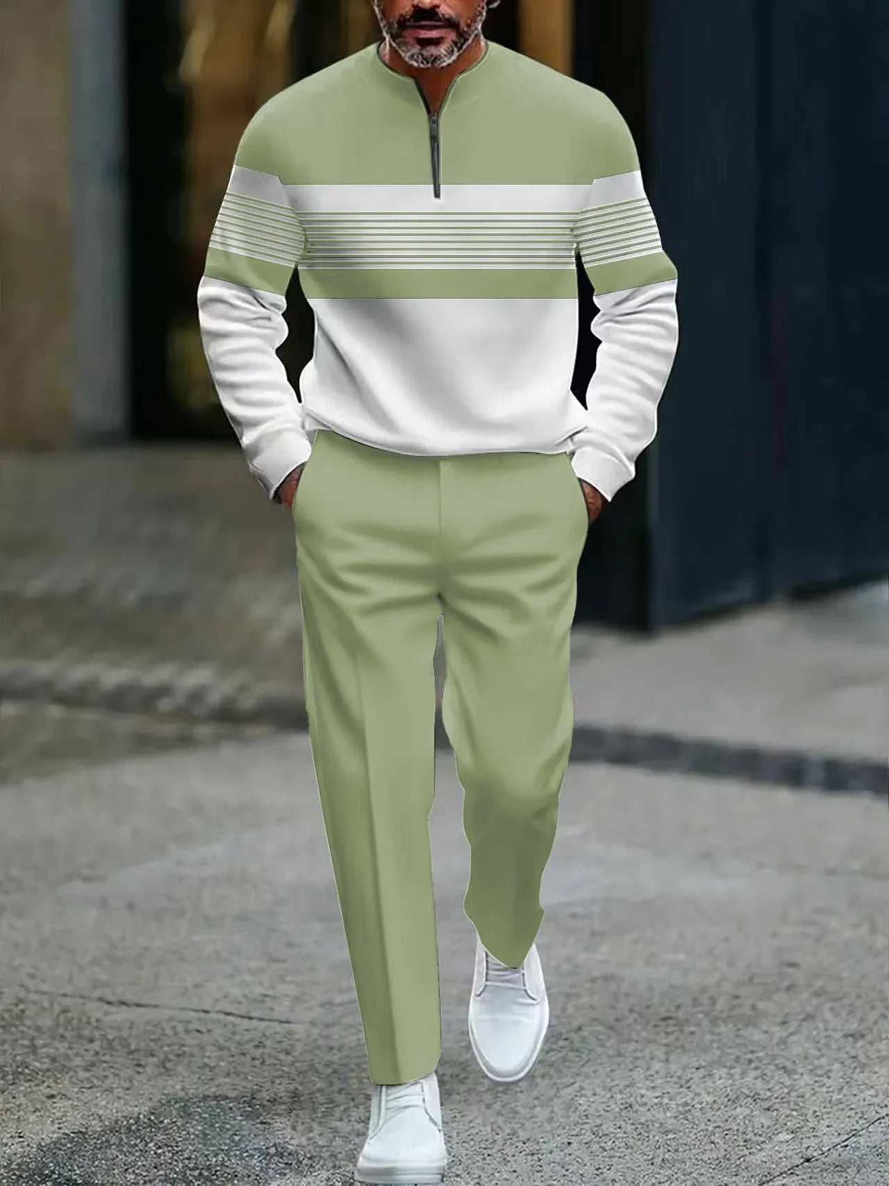 ⏰🔥LIMITED TIME 50% OFF!🔥50K+ SOLD!🧵 Men's Graphic Print Pullover & Pants Set – Bold streetwear style. Ultimate comfort for lounging or errands👖