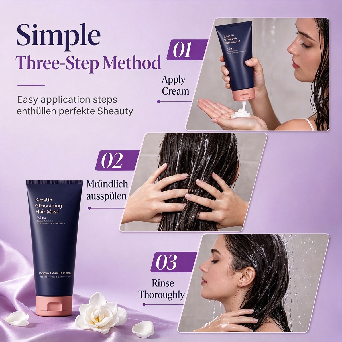 🧼 69% OFF 💇 Keratin Smoothing Hair Mask 320ml Nourishing & Repairing Treatment for Dry, Frizzy & Damaged Hair 🧴