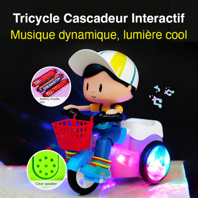 🎉 2026 Sale — Over 26,000 Sold! 🛴⚡ Light‑up stunt trike with music and a removable doll — 360° spinning wheels, colorful lights, and endless fun for little riders. 🎶