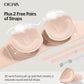⛱️Last Day Special Price ＄16.99!!💞Womens Strapless Bras Push Up Bandeau Bra Non Slip Wireless Supportive Padded Bras Seamless Comfortable Tube Jelly Bra