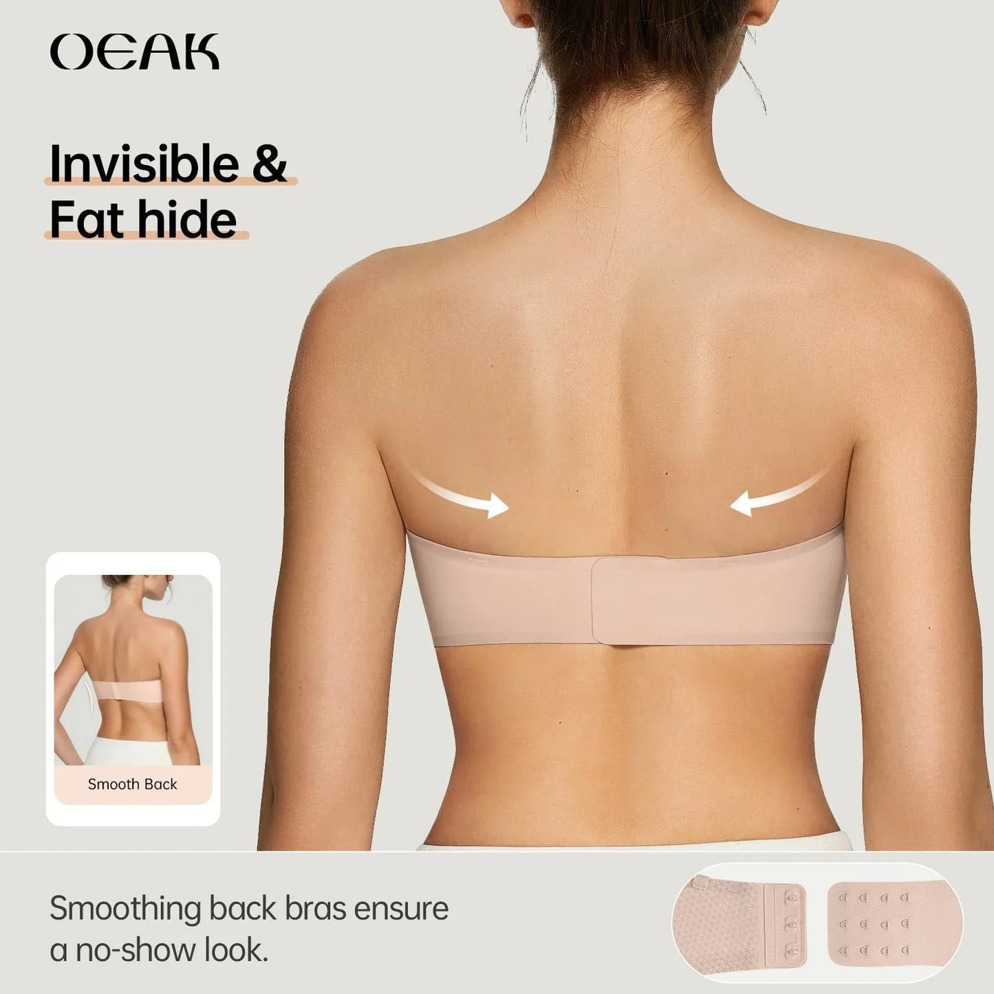⛱️Last Day Special Price ＄16.99!!💞Womens Strapless Bras Push Up Bandeau Bra Non Slip Wireless Supportive Padded Bras Seamless Comfortable Tube Jelly Bra