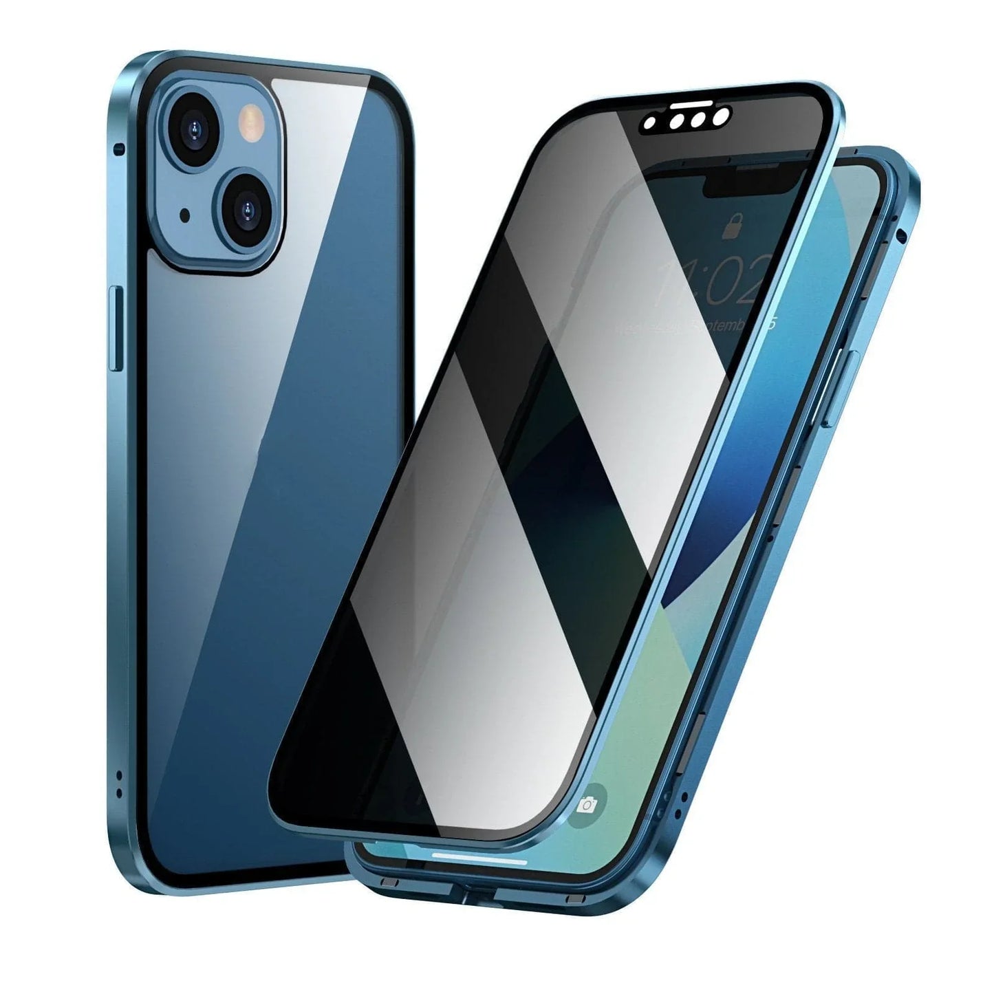 🎁Hot Sale 50% OFF⏳Magnetic iPhone case with privacy glass and metal