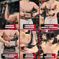 Collage of a shirtless man demonstrating premium home fitness tool for triceps, biceps, forearm, pectoral, thigh, and back training, available at clarioy.