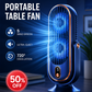 🥳2026 HOT SALE🥳💞50K+ SOLD!💨🌙 50% OFF! Portable Table Fan – 5 speeds, ultra‑quiet, gentle breeze. Perfect for bedroom or office. Stay cool without noise! 😴✨