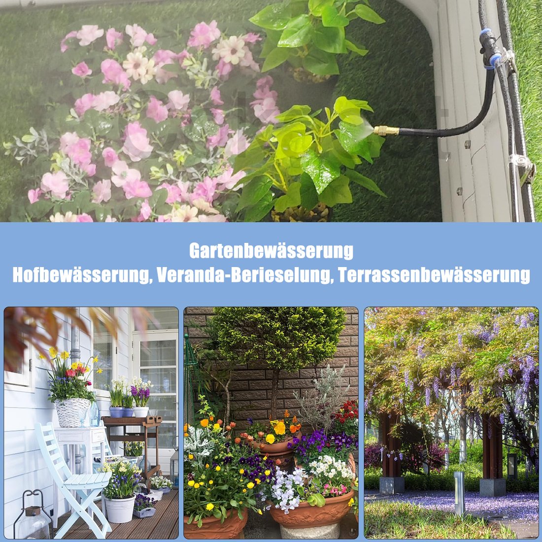🌱50% OFF! 💧 Automatic Garden Irrigation System – 360° Adjustable, Misting, Water-Saving, Complete Set ✨