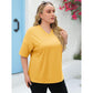 🌷2026 Summer Sale 50% OFF☀️Women's Summer Half Sleeve Casual Loose Fit Cotton Tunic T-shirt