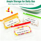 💊 A8 Waterproof 14 Color-Coded Pill Pouches Organizer – Portable Binder-Style Weekly Travel Medicine Storage Case for Pills, Vitamins & Supplements