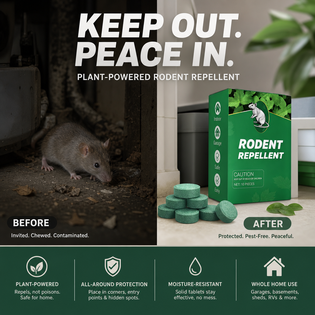 🥳2026 HOT SALE🥳💞50K+ SOLD!🏠🛡️ 50% OFF! All‑Pest Repellent – Safe for pets & wildlife. No poisons, just effective. Use indoors & out. 🐾✅