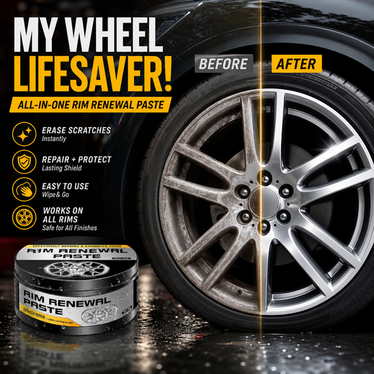 🚗  BUY 2 GET 1 FREE! 💞50K+ SOLD!✨✨ All-in-One Wheel Restoration Paste – Scratch Removal, Molecular Bonding, Safe for All Alloys 💎