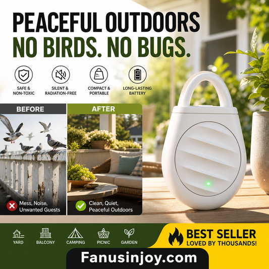 🔥Limited time offer Buy 3 get 2 free！🐦No more trouble from birds, beasts and locusts！Portable Ultrasonic Bird Repellent Keychain
