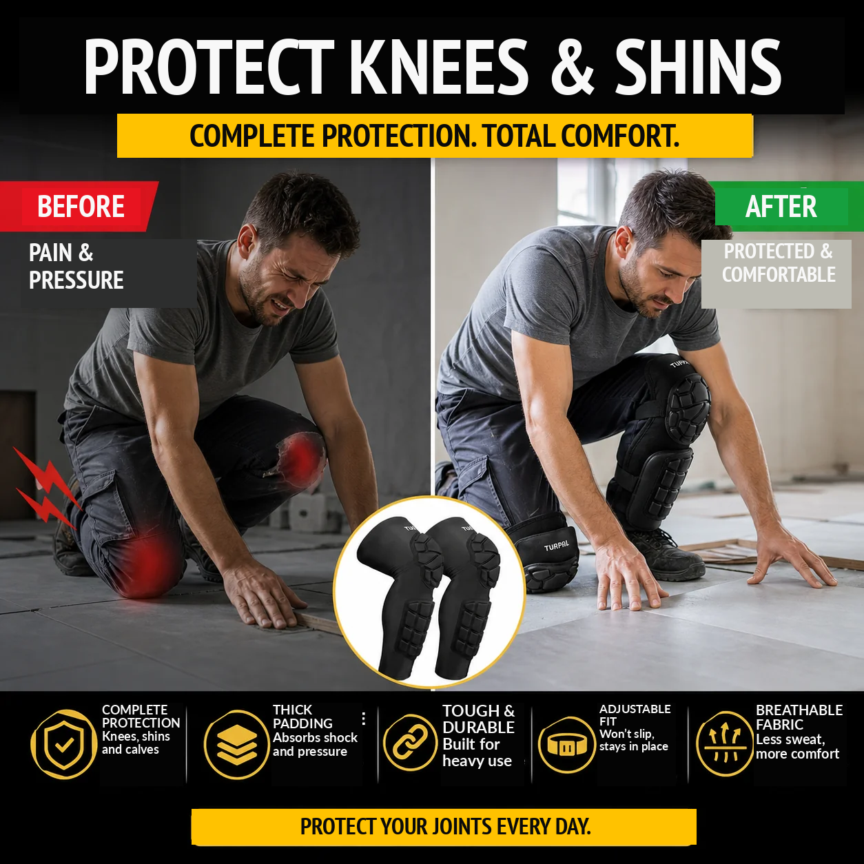 🦵 50% OFF NOW! 💪 Sport Shock-Resistant Knee Pads – Impact protection, breathable & secure fit – Perfect for sports, gym & outdoor activities 🏋️