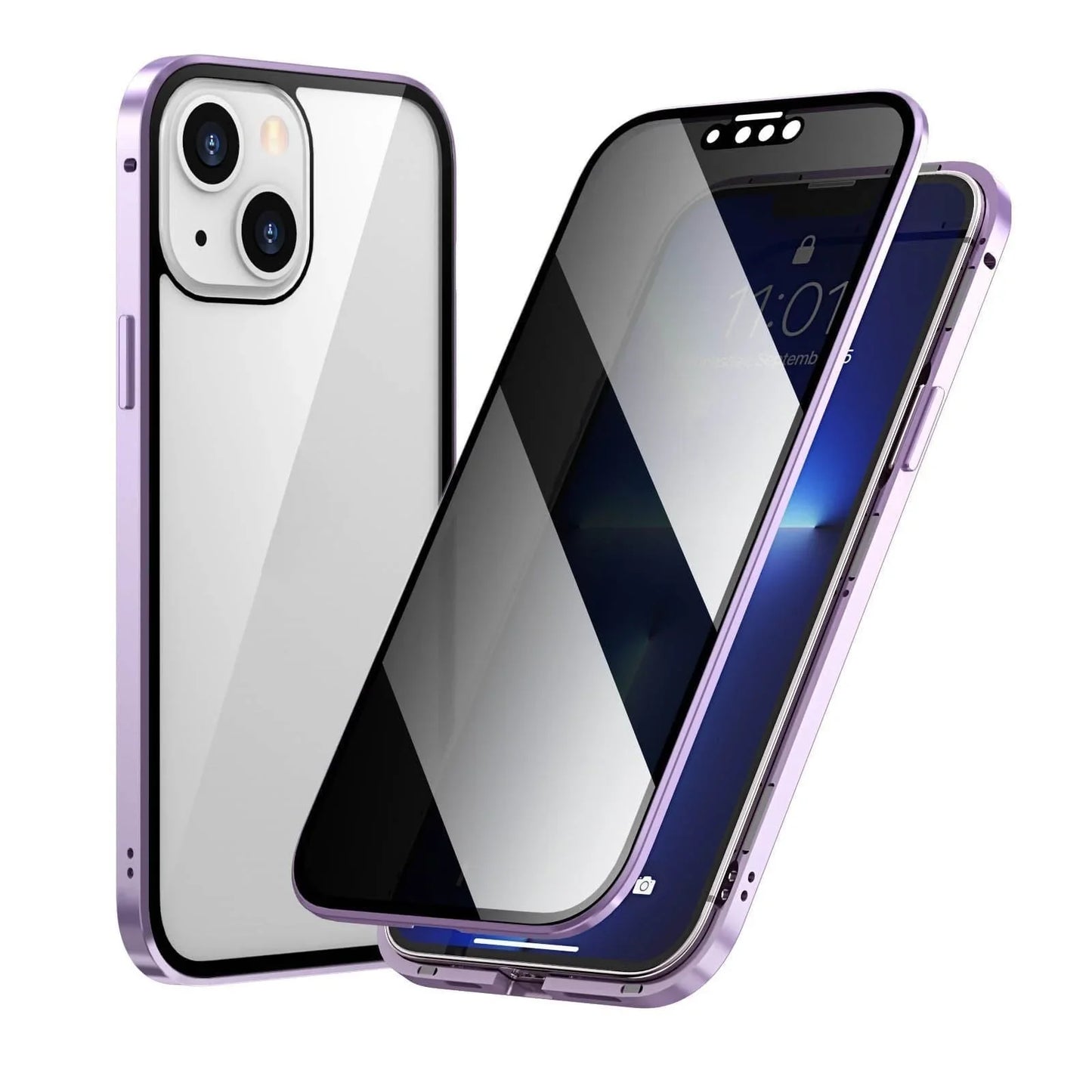 🎁Hot Sale 50% OFF⏳Magnetic iPhone case with privacy glass and metal