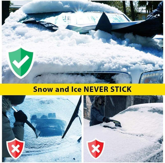 Car windshield snow cover demo, easy snow removal, auto tool from clarioy store