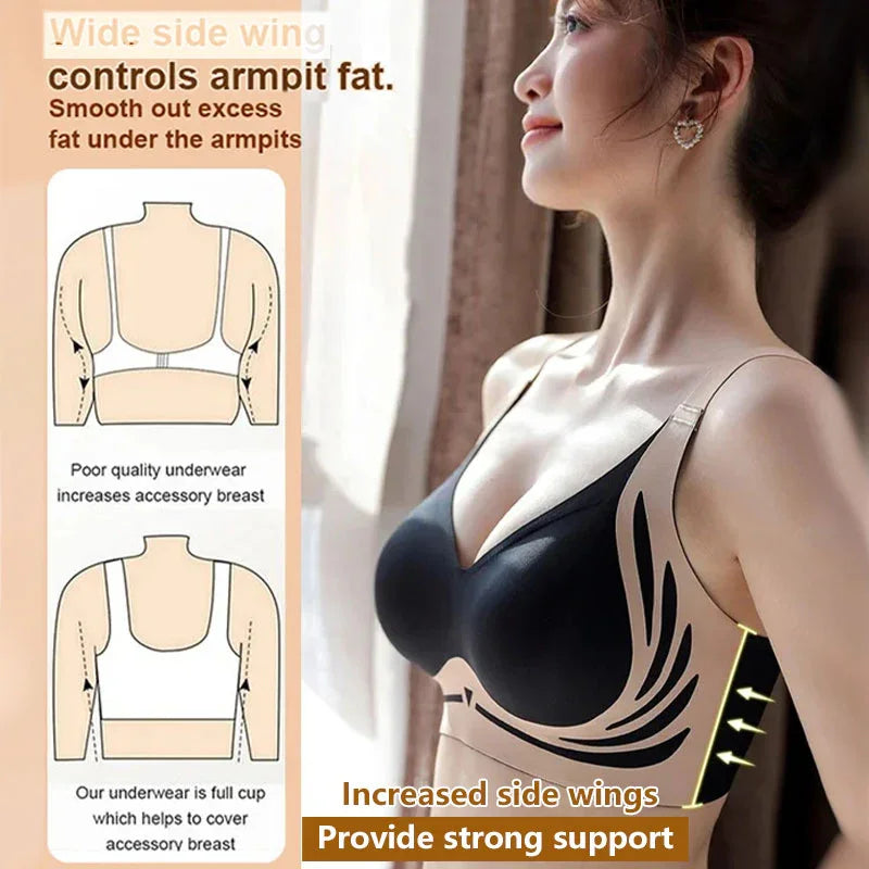 Body shaping, breast enhancement, lifting, anti-sagging, wire-free push-up bra