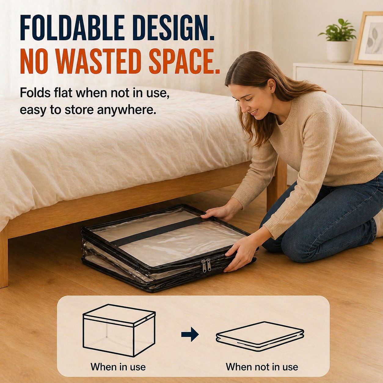 🎁 2026 Sale 50% OFF📦Large Heavy-Duty Thick Plastic Clear Storage Bag for Clothes, Moving & Storage