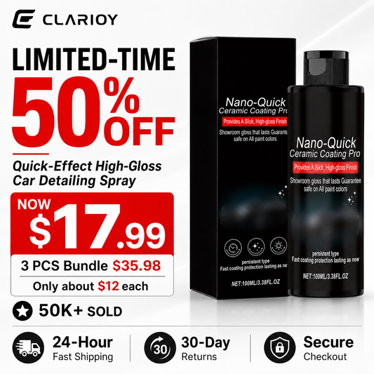 ⏰🔥LIMITED TIME 50% OFF!🔥50K+ SOLD! Quick-Effect High-Gloss Car Detailing Spray