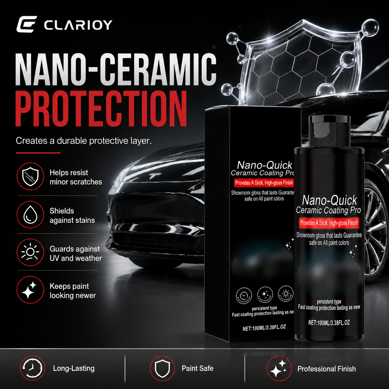 ⏰🔥LIMITED TIME 50% OFF!🔥50K+ SOLD! Quick-Effect High-Gloss Car Detailing Spray