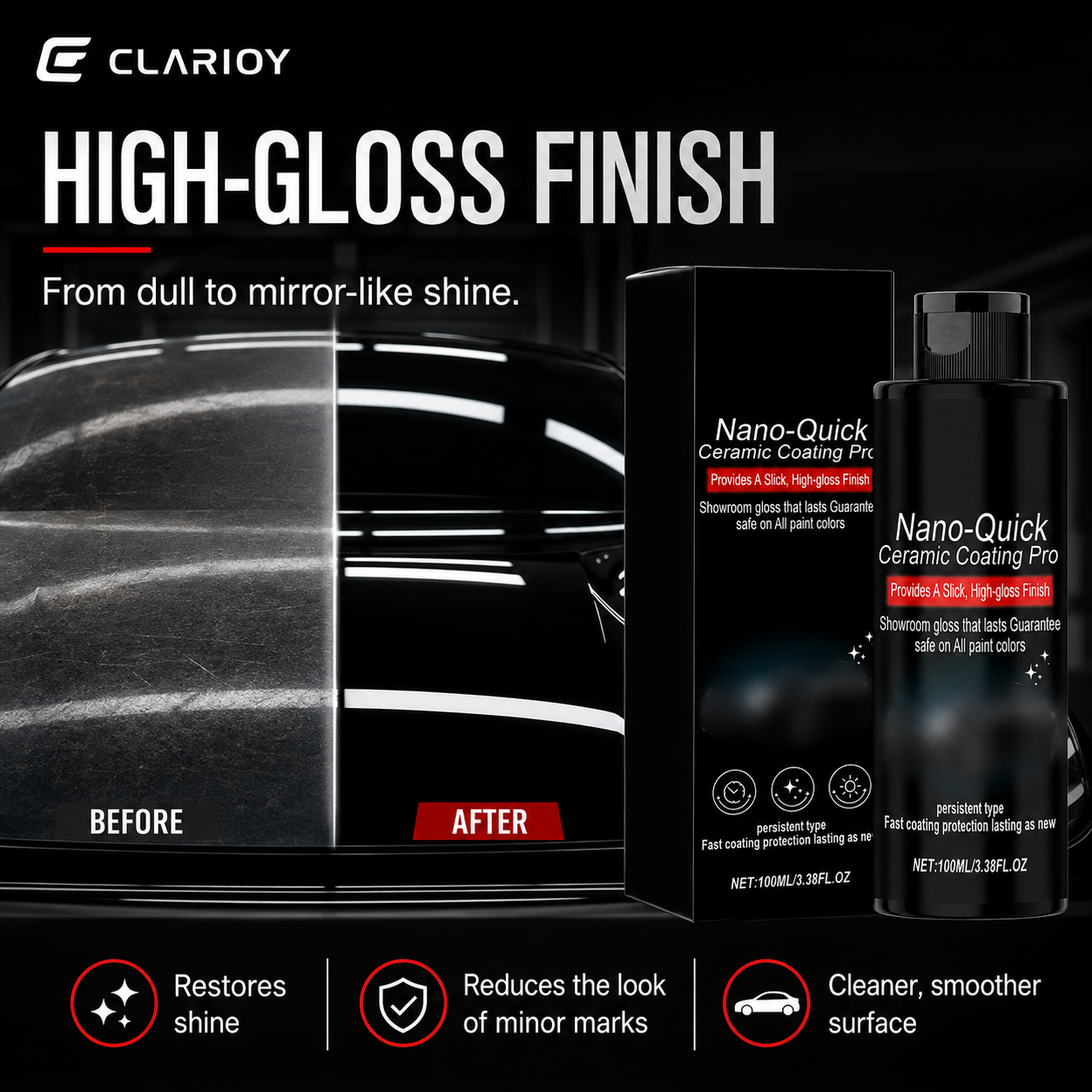 ⏰🔥LIMITED TIME 50% OFF!🔥50K+ SOLD! Quick-Effect High-Gloss Car Detailing Spray