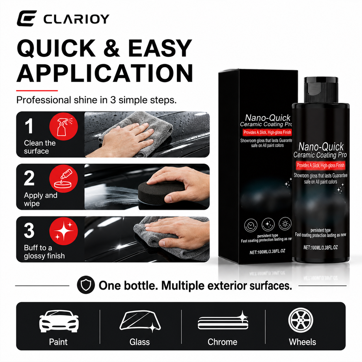 ⏰🔥LIMITED TIME 50% OFF!🔥50K+ SOLD! Quick-Effect High-Gloss Car Detailing Spray