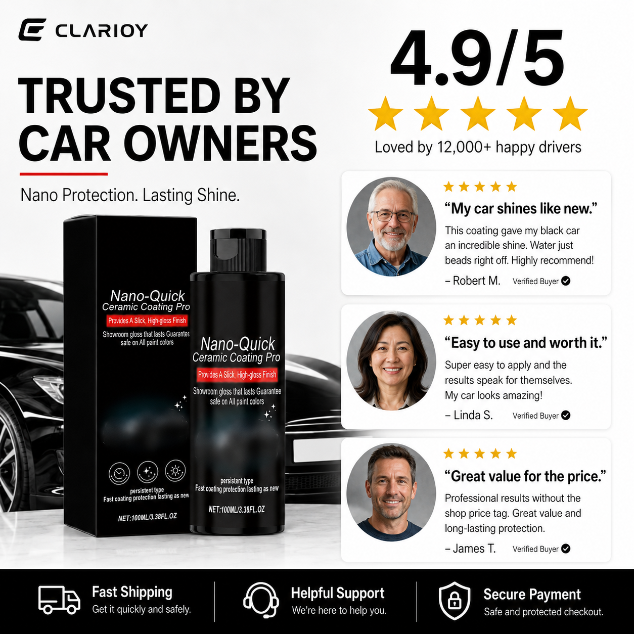 ⏰🔥LIMITED TIME 50% OFF!🔥50K+ SOLD! Quick-Effect High-Gloss Car Detailing Spray