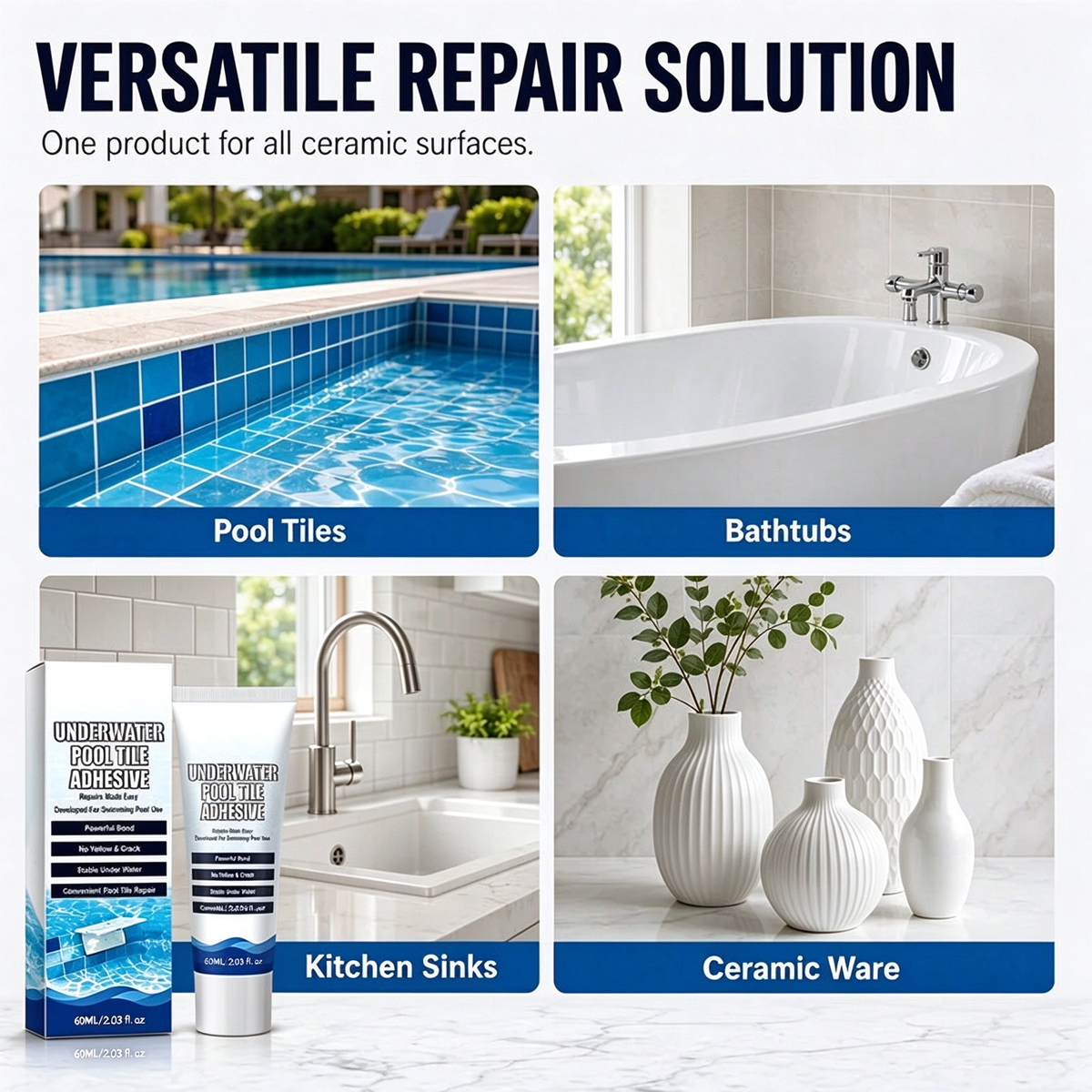 🏊 LIMITED-TIME 50% OFF! 💧 High-Strength Underwater Adhesive – No Drain Repair, Fast Bond, Seamless ✨