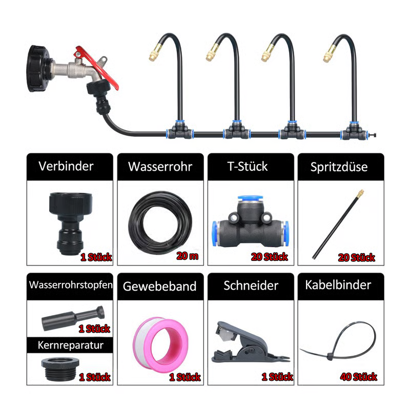 🌱50% OFF! 💧 Automatic Garden Irrigation System – 360° Adjustable, Misting, Water-Saving, Complete Set ✨