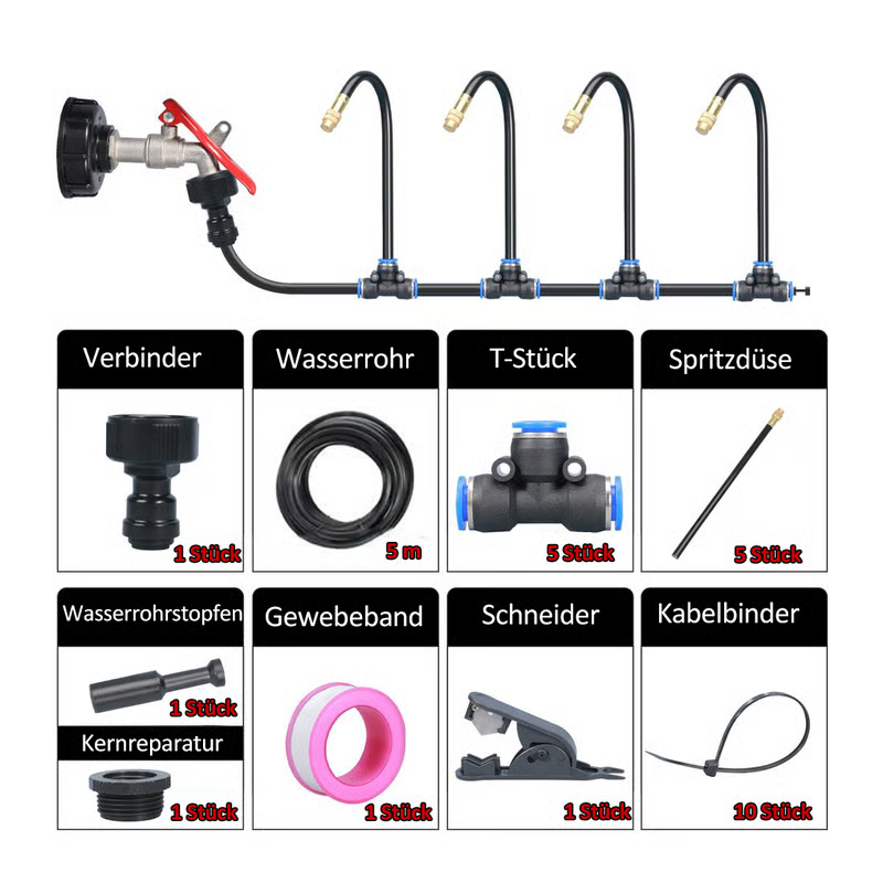 🌱50% OFF! 💧 Automatic Garden Irrigation System – 360° Adjustable, Misting, Water-Saving, Complete Set ✨
