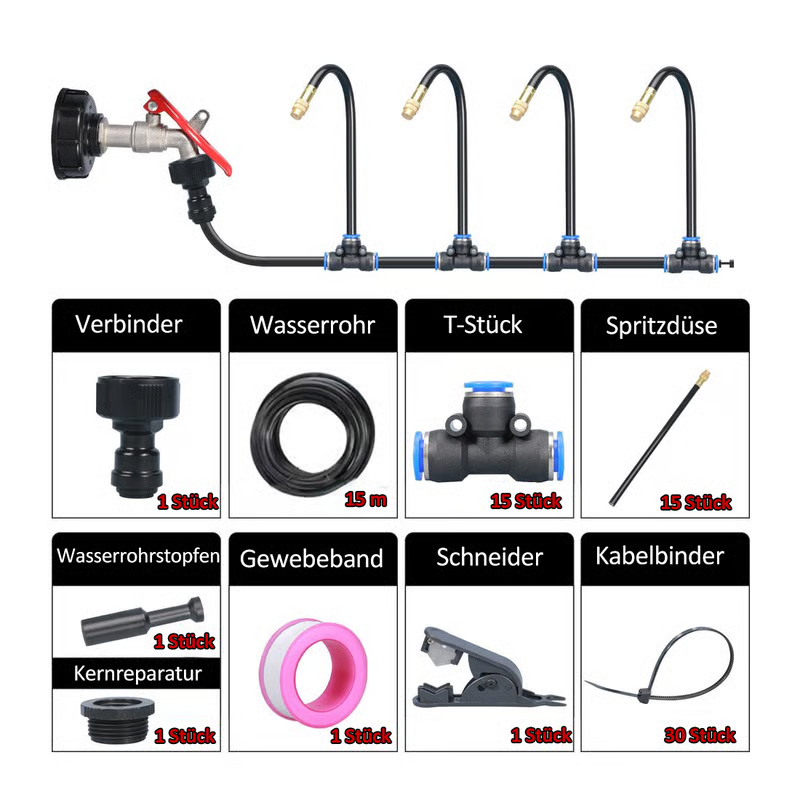 🌱50% OFF! 💧 Automatic Garden Irrigation System – 360° Adjustable, Misting, Water-Saving, Complete Set ✨