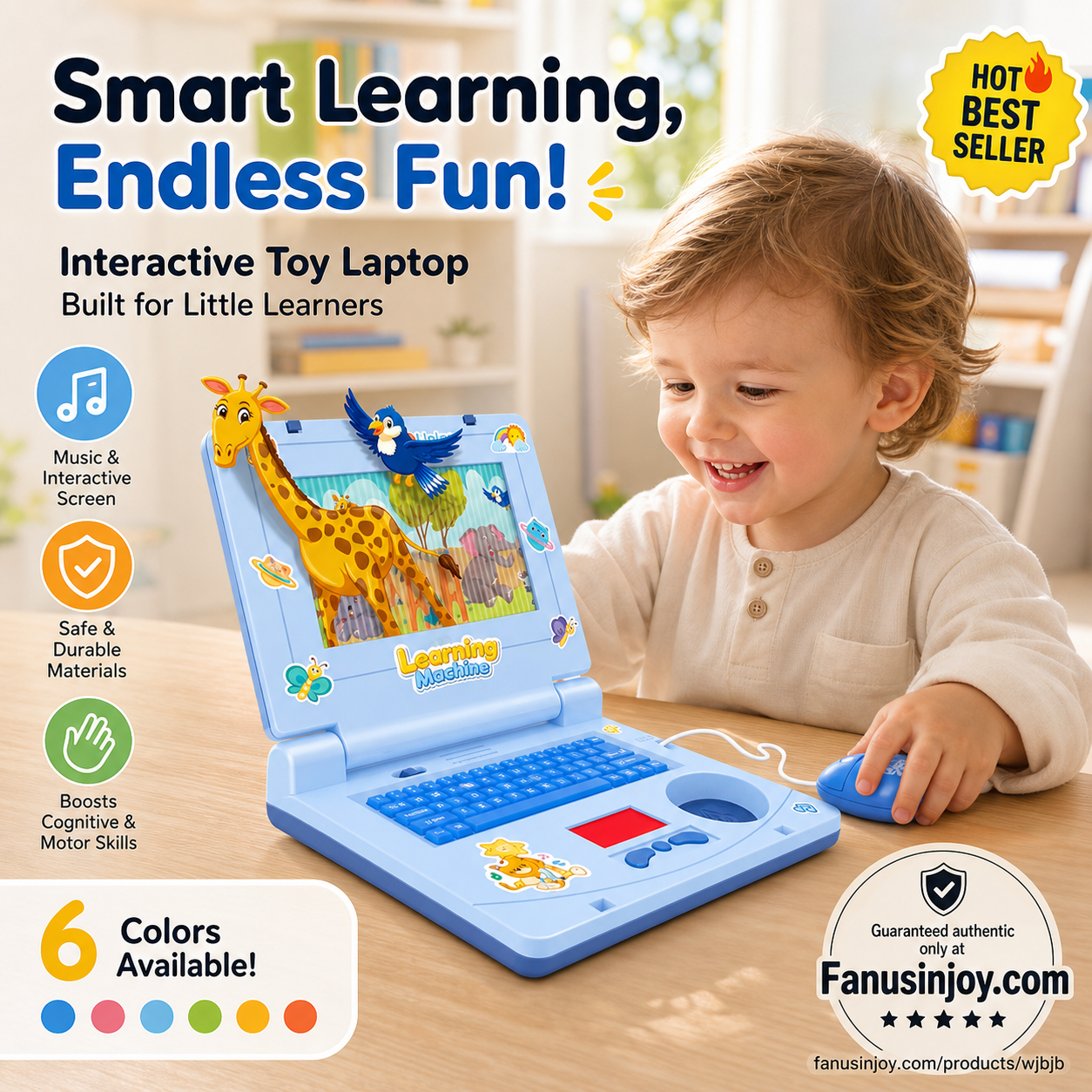 🏆🖥️Limited Time 50% Off‼️👧Interactive Simulation Toy Laptop｜Kids Educational Pretend Play Learning Toy🖥️